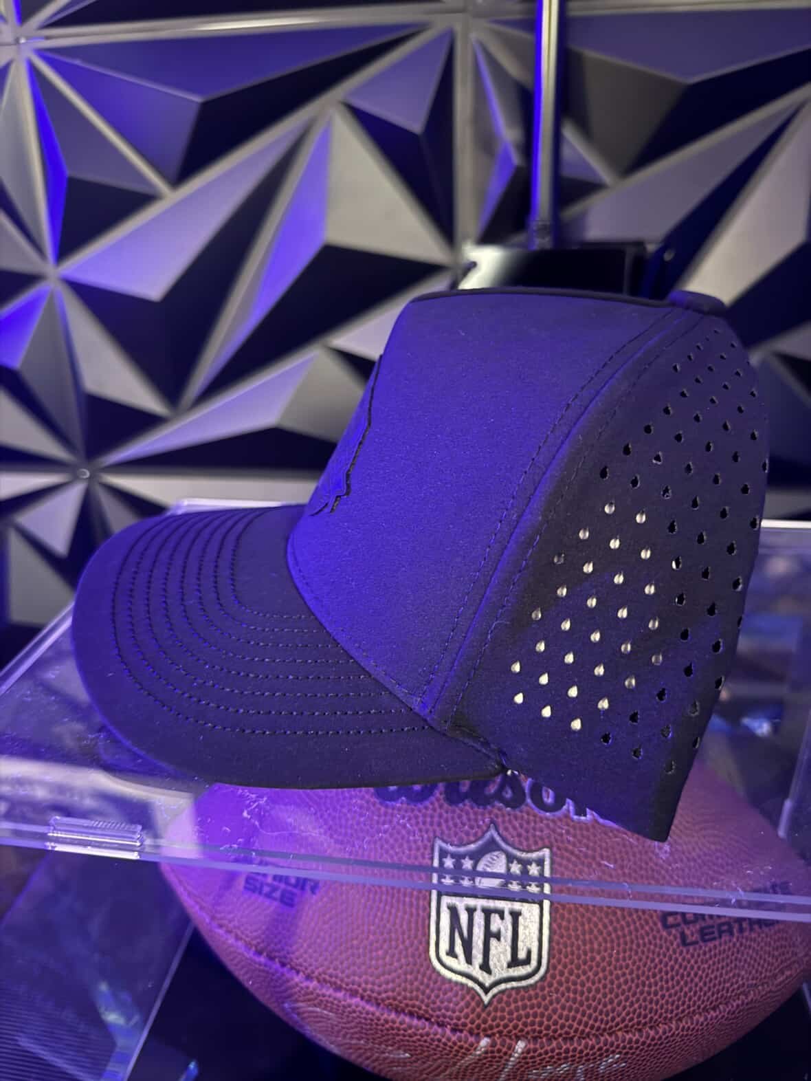 Black on Black PF Logo Hat - View 4