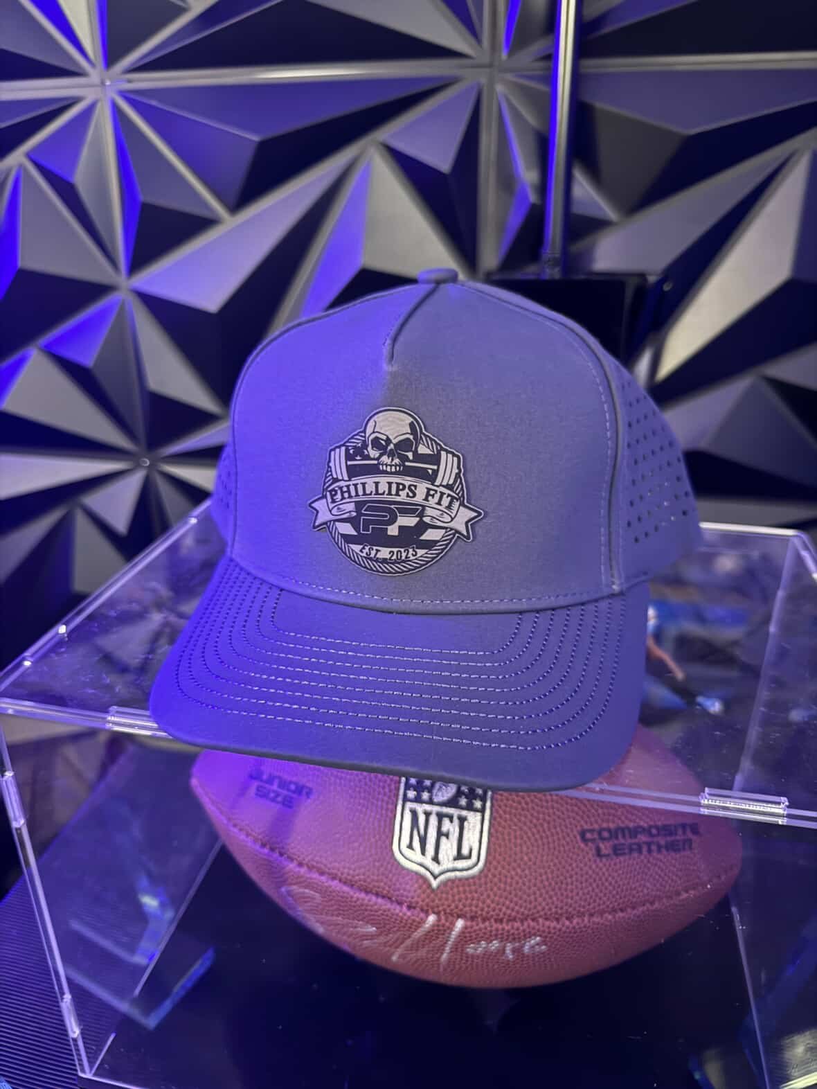 Grey on Grey PF Logo Hat - View 1