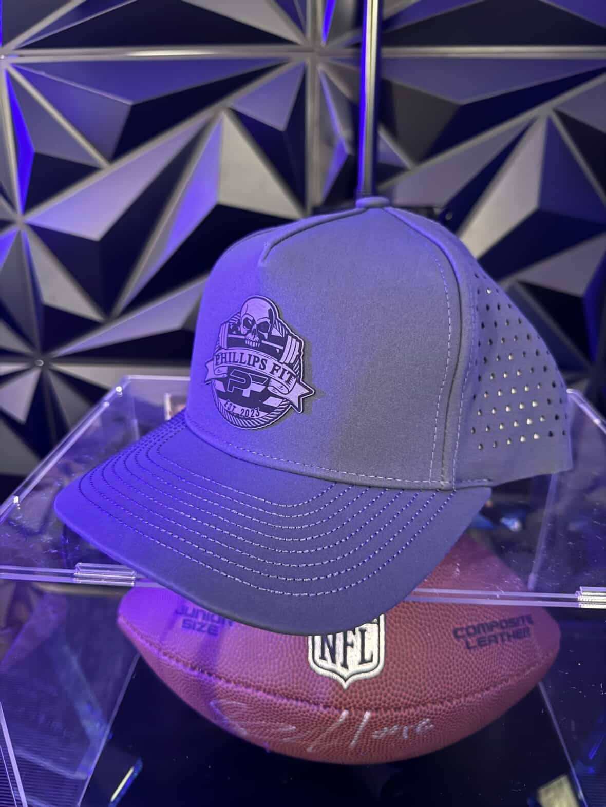 Grey on Grey PF Logo Hat - View 3