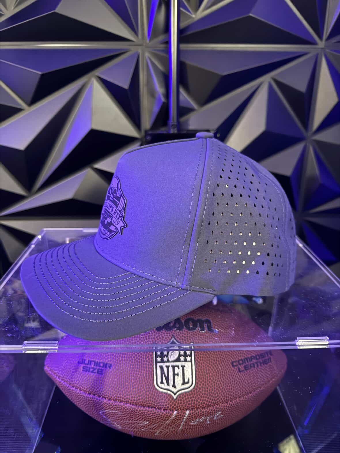 Grey on Grey PF Logo Hat - View 4